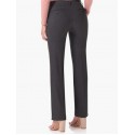 Dk Charcoal   Women's Smart Stretch Desk to Dinner Straight Leg Pant w/Zipper Closure