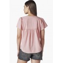 Rosette Women's Short Sleeve Pintuck Top