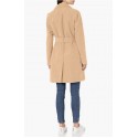 Taupe Women's Relaxed-Fit Water-Resistant Trench Coat